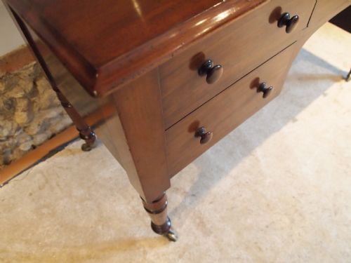 fig 3. Desk early Victorian fine quality Mahogany c1840