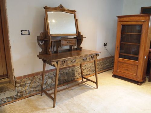 Outstanding Arts and Crafts Ash Dressing Table Shapland and Petter C1900