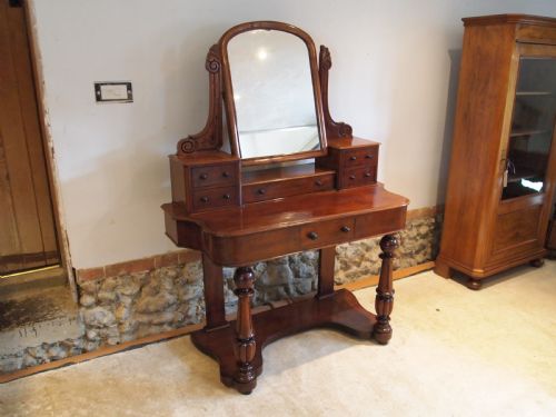 Dressing Table Fine Small Victorian Duchess Mahogany C1870