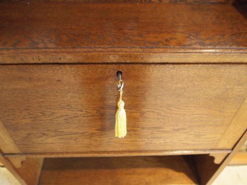 fig 2. Bookcase Bureau desk Arts and Crafts Oak c1900