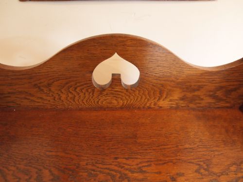 fig 3. Bookcase Bureau desk Arts and Crafts Oak c1900