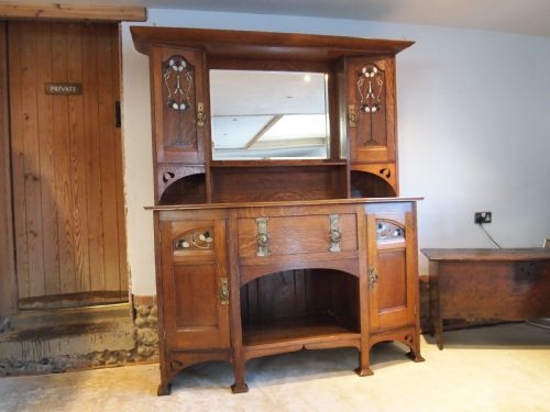 Dresser Sideboard Arts and Crafts Oak Stunning C1900