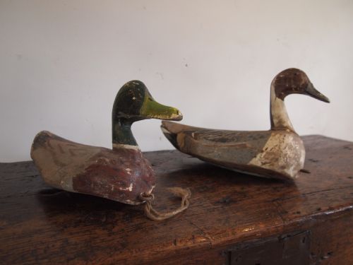 Ducks Decoy Ducks Victorian Original Paint C1880