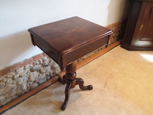 Table Hall Lamp Side Console Victorian Mahogany C1860