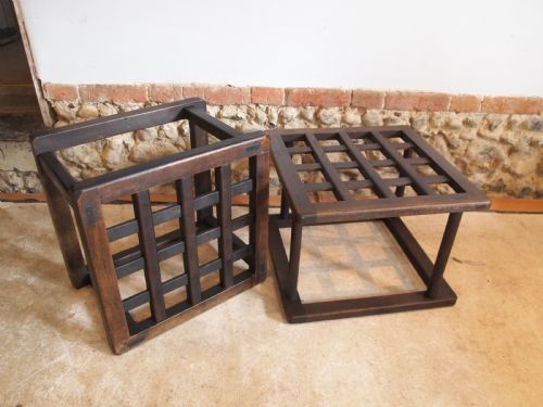 Pair of Edwardian Luggage Stands or Racks C1910
