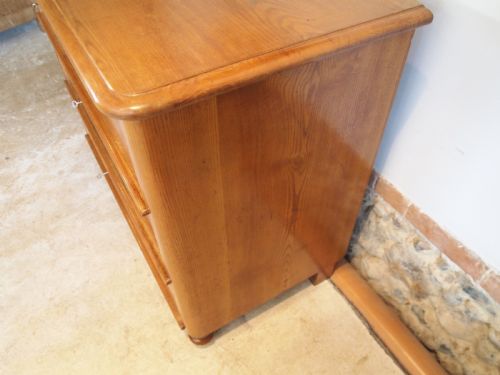 fig 1. Chest of drawers French Victorian period figured Elm stunning c1880