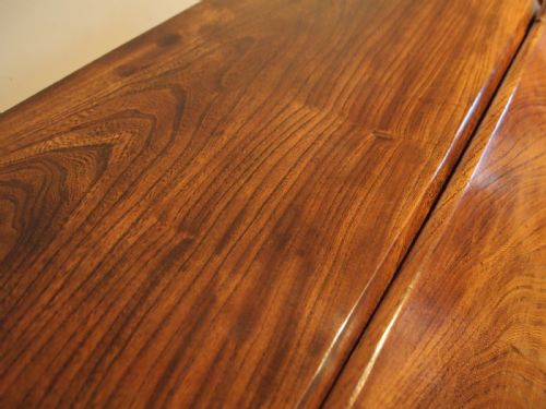 fig 3. Bureau desk rare solid Elm George III c1800