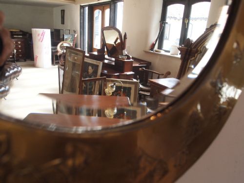 fig 2. Mirror Arts and Crafts Brass Ivy c1900
