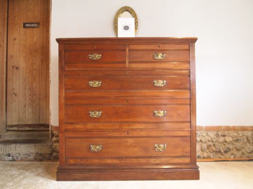 Chest of Drawers Arts and Crafts Edwardian Walnut and Ash C1900