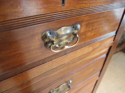 fig 1. Chest of drawers Arts and Crafts Edwardian Walnut and Ash c1900