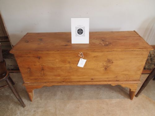 Coffer Chest George III Pine Six Plank C1770