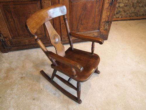 Chair Rocking Chair Child's Victorian Windsor C1880