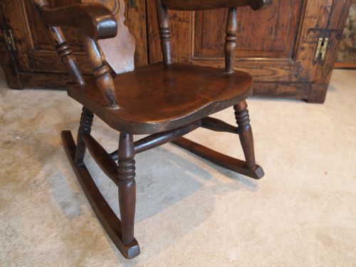 fig 3. Chair Rocking chair child's Victorian Windsor c1880