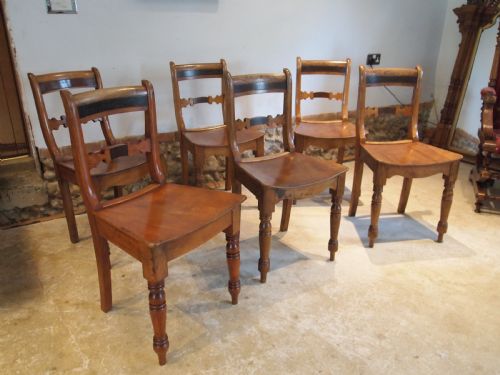 fig 2. Chairs six Essex bar back kitchen dining chairs c1830