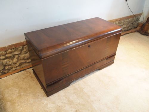 Coffer Chest Trunk Art Deco Cedar Wood C1930