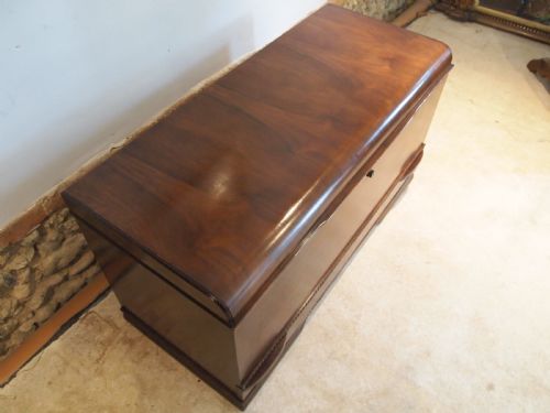 fig 2. Coffer chest trunk Art Deco Cedar wood c1930