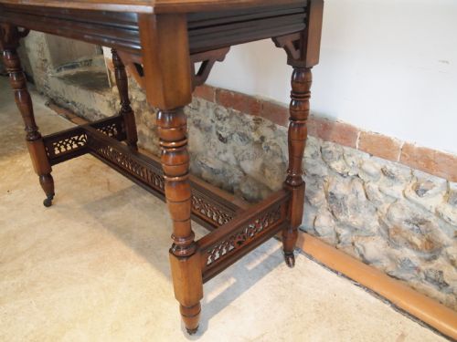 fig 2. Table hall side lamp console Victorian Walnut c1880