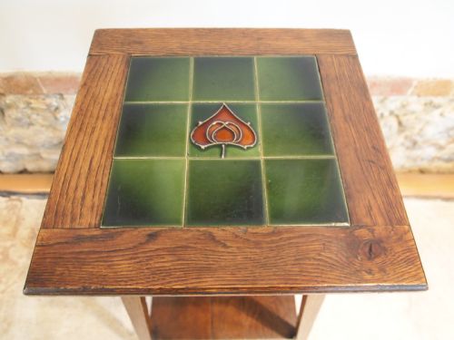 fig 2. Table Arts and Crafts Liberty style Oak c1900