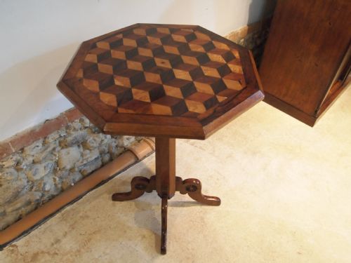 fig 2. Table outstanding marquetry specimen wood Victorian c1840
