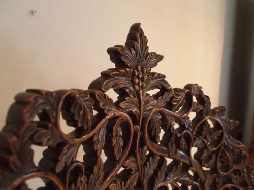 fig 2. Chair fine rare 19thc Burmese carved single piece c1880
