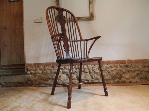 Chair Rare Windsor Provincial George III Yew and Elm C1790