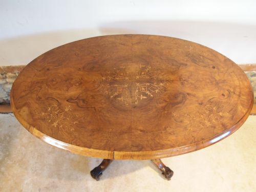 fig 3. Table lamp side hall console Victorian Walnut c1870
