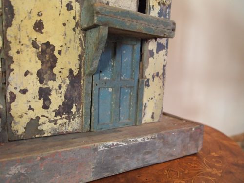 fig 2. Folk Art Victorian dolls house original paint c1880