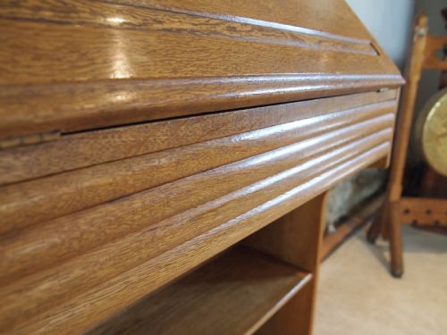 fig 1. Bureau bookcase rare Art Deco Oak desk c1930