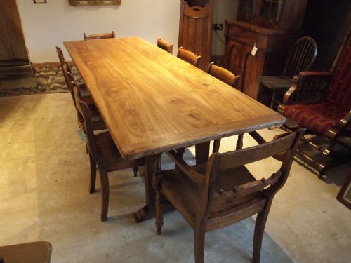 Table Refectory Farmhouse Elm/oak Edwardian Epsom College C1900