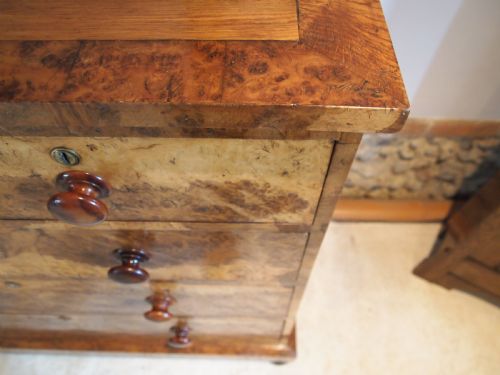 fig 2. Chest of drawers outstanding very Rare Victorian Burr Oak c1850