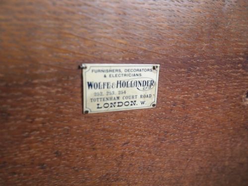 fig 3. Dresser Fine Arts and Crafts Oak Wolfe and Hollander c1910