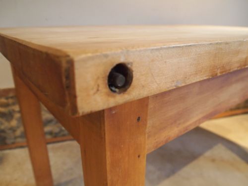 fig 3. Butchers block Maple New old stock G Rushbrooke Smithfield London c1920