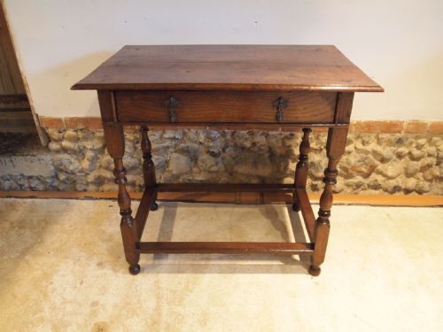 Table Low Boy Stunning Queen Anne Oak Side Hall Lamp Console C1700