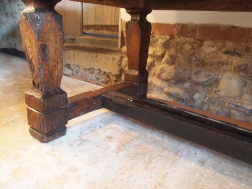 fig 3. Table Spanish Oak and Chestnut dresser 17th century c1650