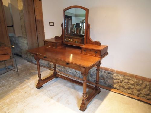 Dressing Table Fine Gillow Lancaster Burr/walnut C1880