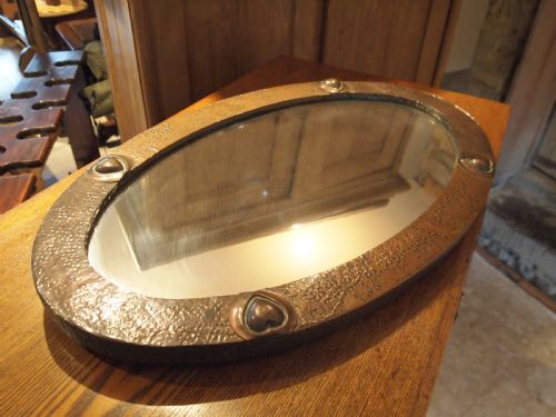 fig 3. Mirror Rare Arts and Crafts Copper manner of Liberty c1900