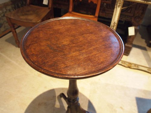 Table Stunning George III Oak Side Wine Hall Tilt Top C1770