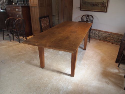 Table Edwardian Oak Refectory Farmhouse Dining C1910