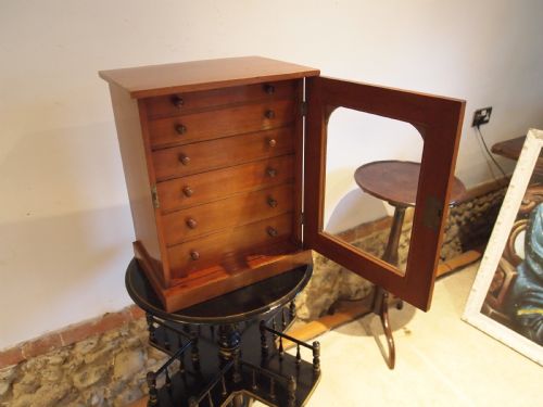 Very Rare James Gardner Collectors Chest of Drawers Mahogany C1890