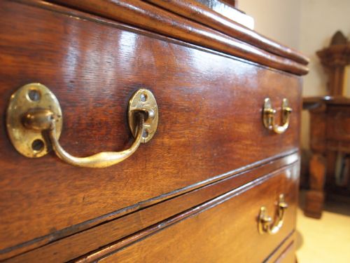 fig 1. Rare Chest of drawers linen press Elm George III small c1780