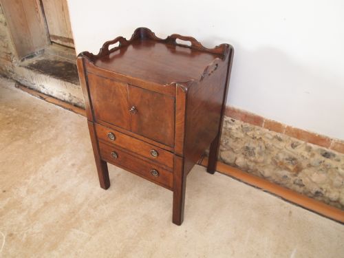 Bedside Chest George III Mahogany Tray Top C1780