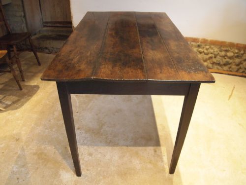 fig 3. Table rare Oak George III refectory farmhouse dining table c1790