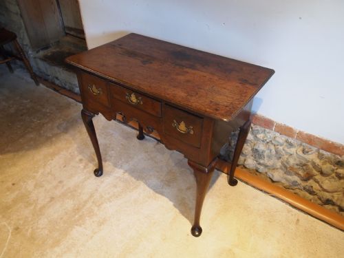 fig 3. Table lowboy George II Oak c1760
