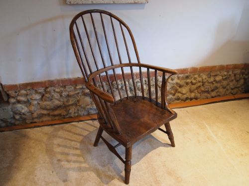 Chair Stunning Rare George III Windsor West Country Yew Ash Elm C1780