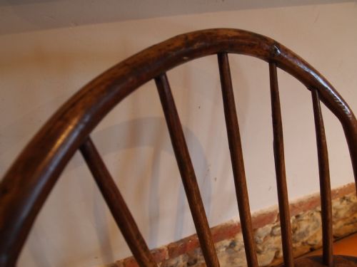 fig 2. Chair stunning rare George III Windsor West country Yew Ash Elm c1780