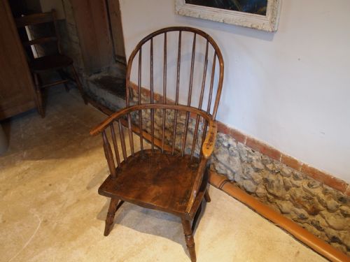 fig 3. Chair stunning rare George III Windsor West country Yew Ash Elm c1780