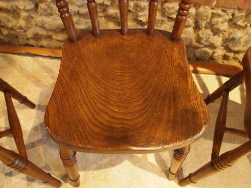 fig 3. Chairs set of 4 Victorian Windsor kitchen chairs c1880