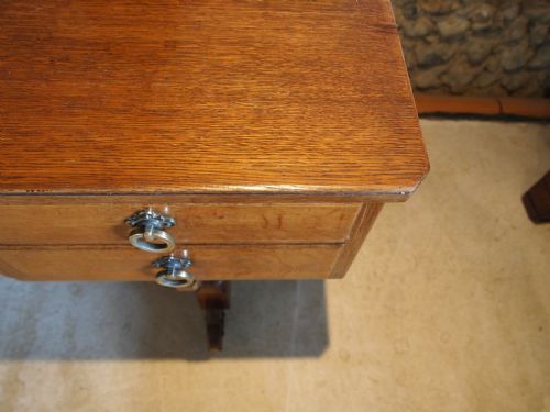 fig 2. Dressing table Victorian Oak Arts and Crafts Gillows Pugin influenced c1870