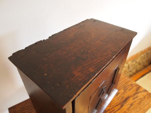 fig 2. Cabinet cupboard Charles II Oak spice cabinet c1680