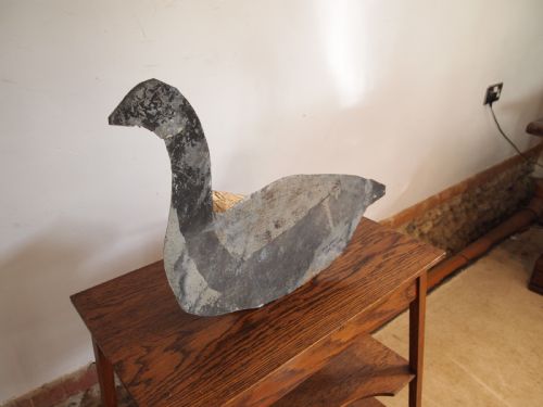 fig 2. Decoy Goose American metal folk art Tripp city So Dakota c1920